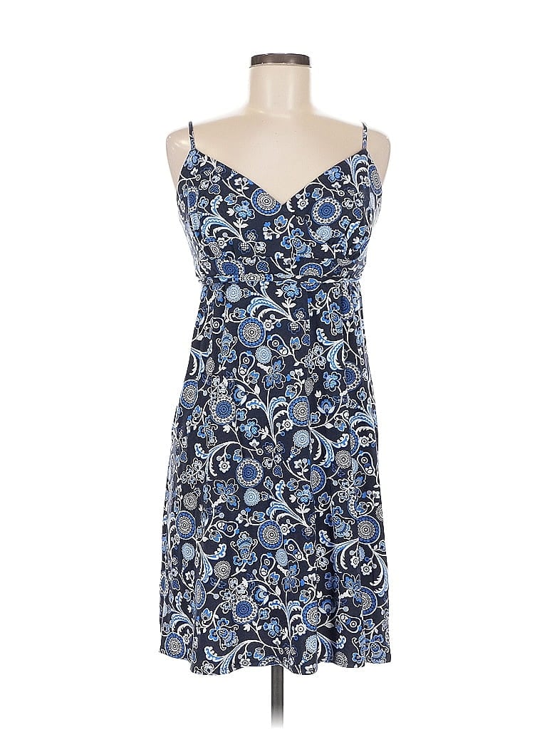 Pre-owned Ann Taylor Loft Casual Dress In Blue