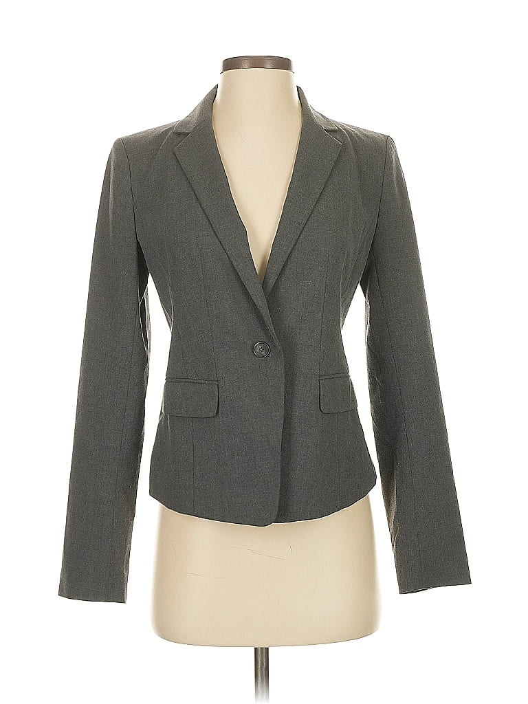 Pre-owned Ann Taylor Factory Blazer Jacket In Gray
