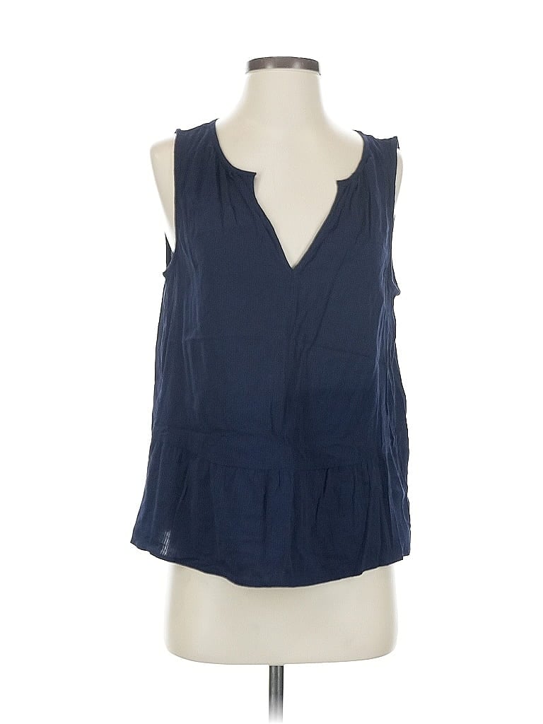 Pre-owned Gap Sleeveless Blouse In Blue