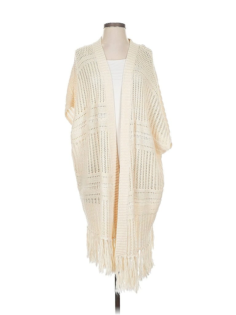 GOOD HART Pre-owned Poncho In White