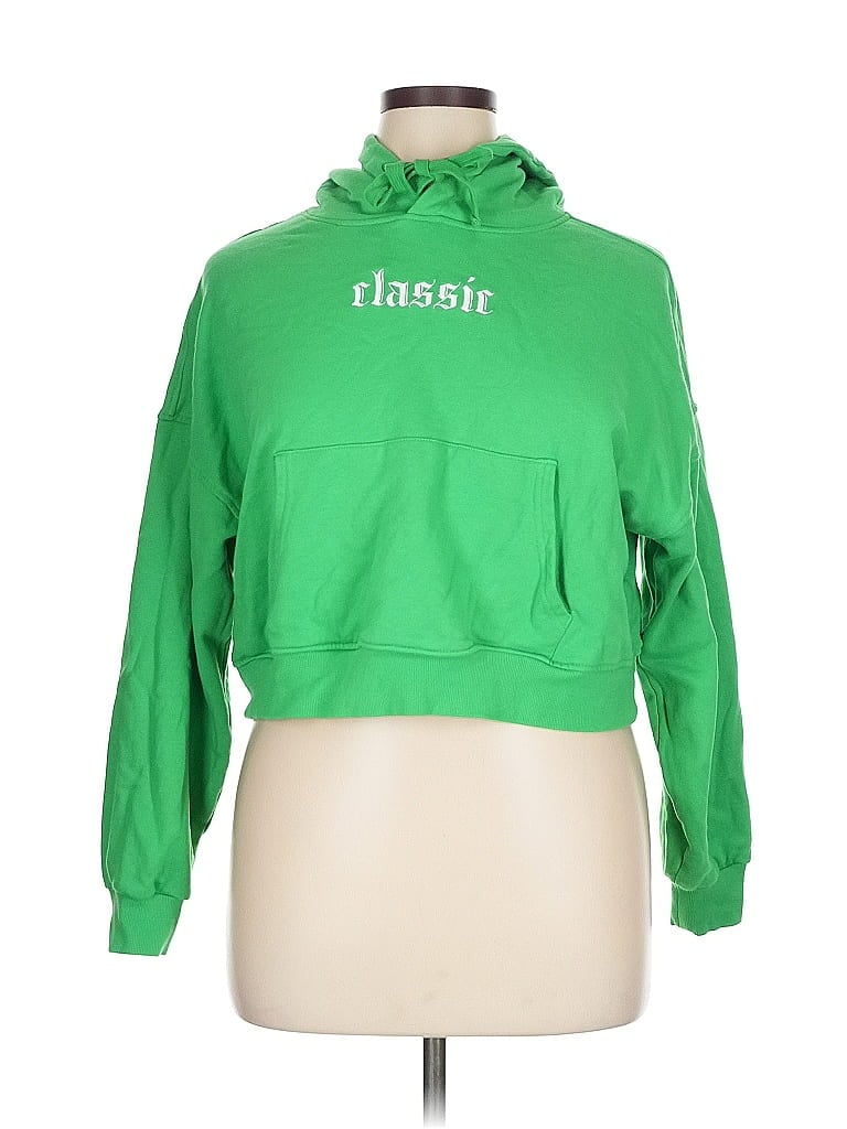 Pre-owned Fashion Nova Sweatshirt In Green