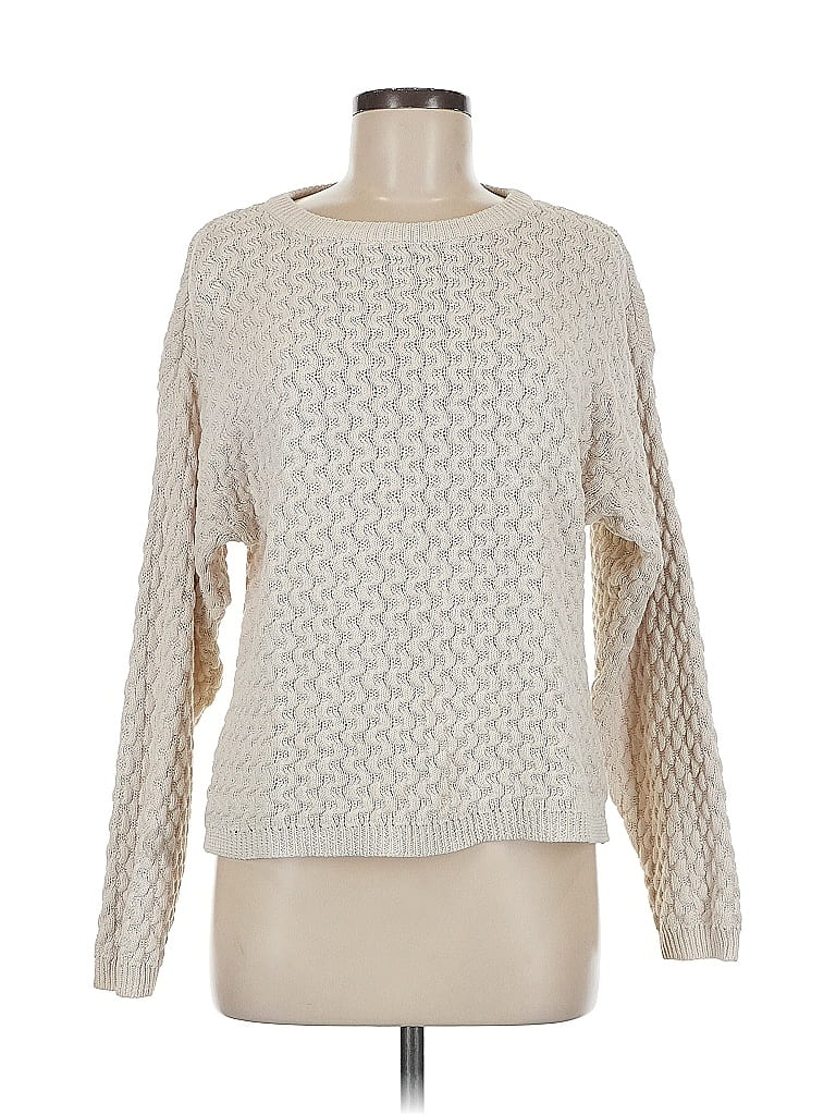 Pre-owned Assorted Brands Pullover Sweater In White