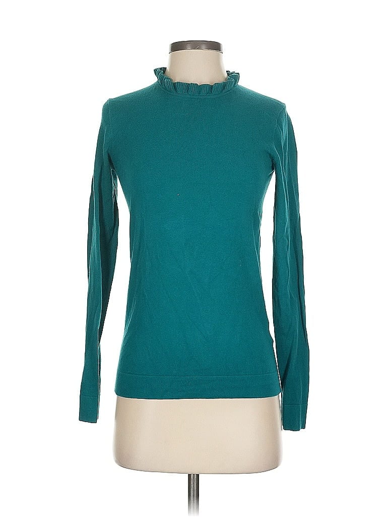 Pre-owned J.crew Factory Store Turtleneck Sweater In Blue