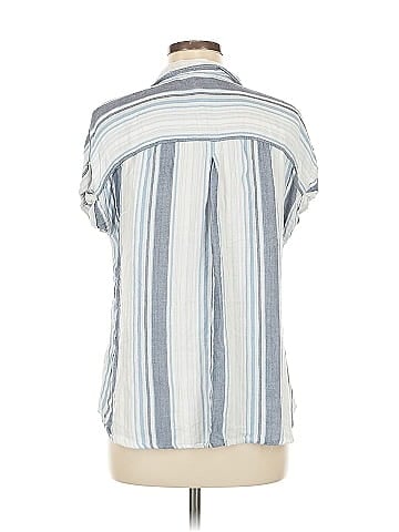 Cosmic Blue Love Short Sleeve Button-Down Shirt (view 2)
