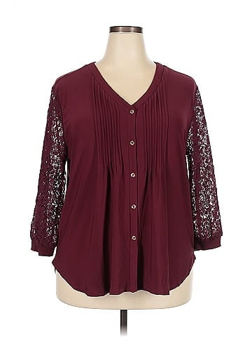 NY Collection 3/4 Sleeve Blouse (view 1)