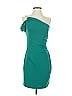 Xscape Solid Teal Cocktail Dress Size 4 (petite) - photo 1