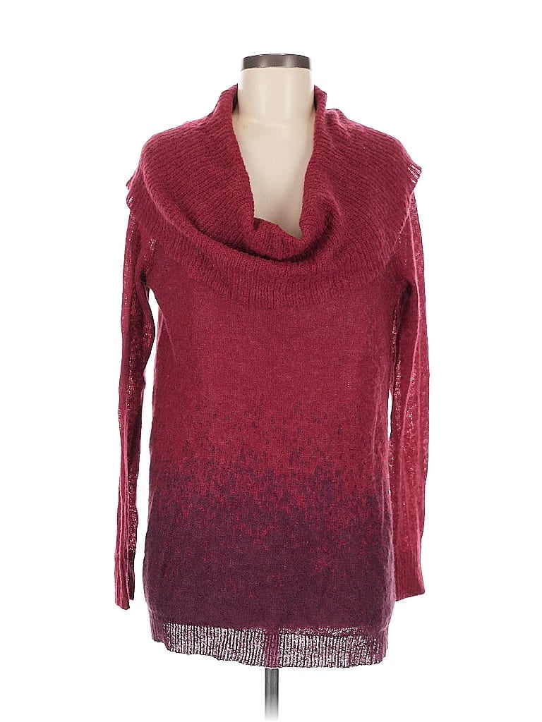 Pre-owned Halogen Pullover Sweater In Burgundy