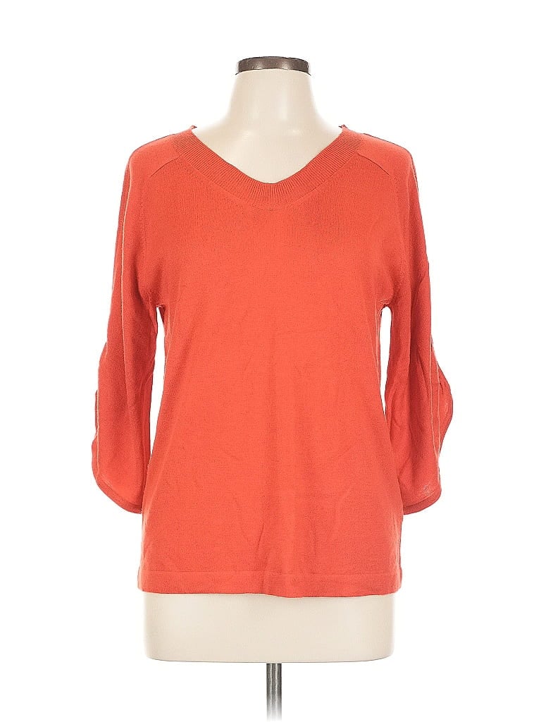 Pre-owned Worthington Pullover Sweater In Orange
