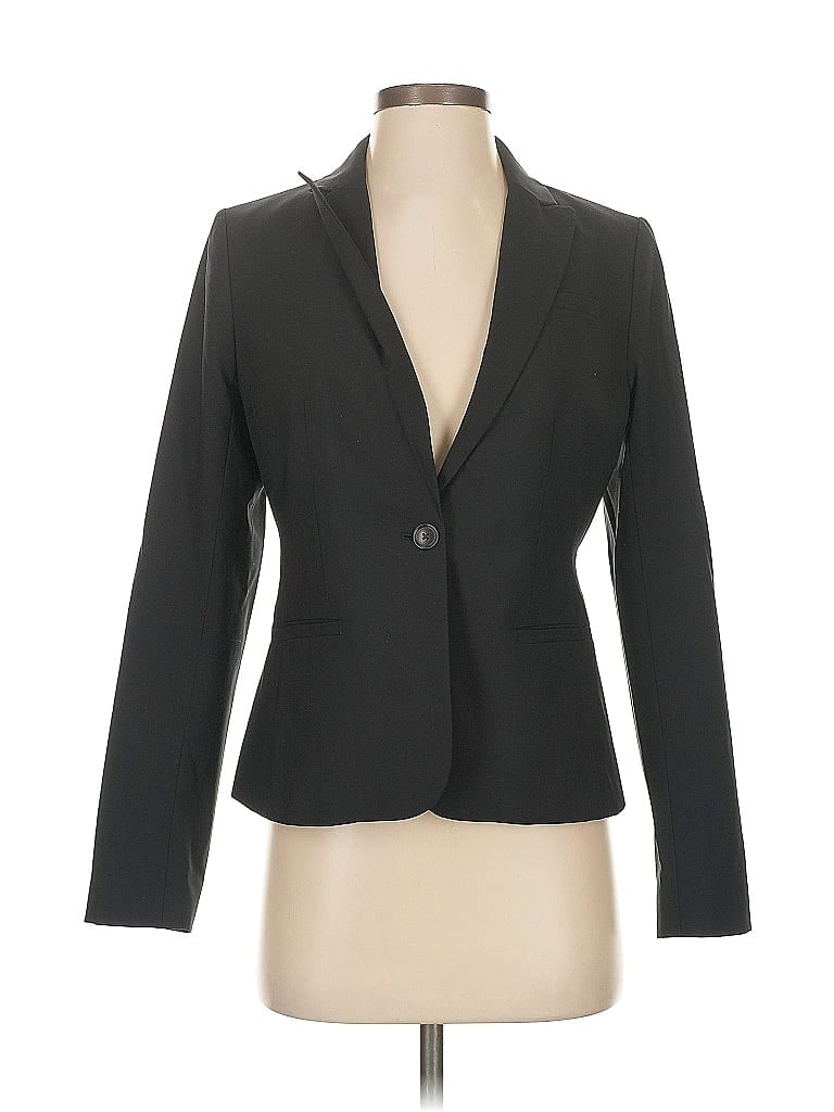 Pre-owned Banana Republic Wool Blazer Jacket In Black