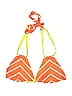 Juicy Couture Chevron-herringbone Orange Swimsuit Top Size S - photo 1