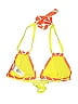 Juicy Couture Chevron-herringbone Orange Swimsuit Top Size S - photo 2