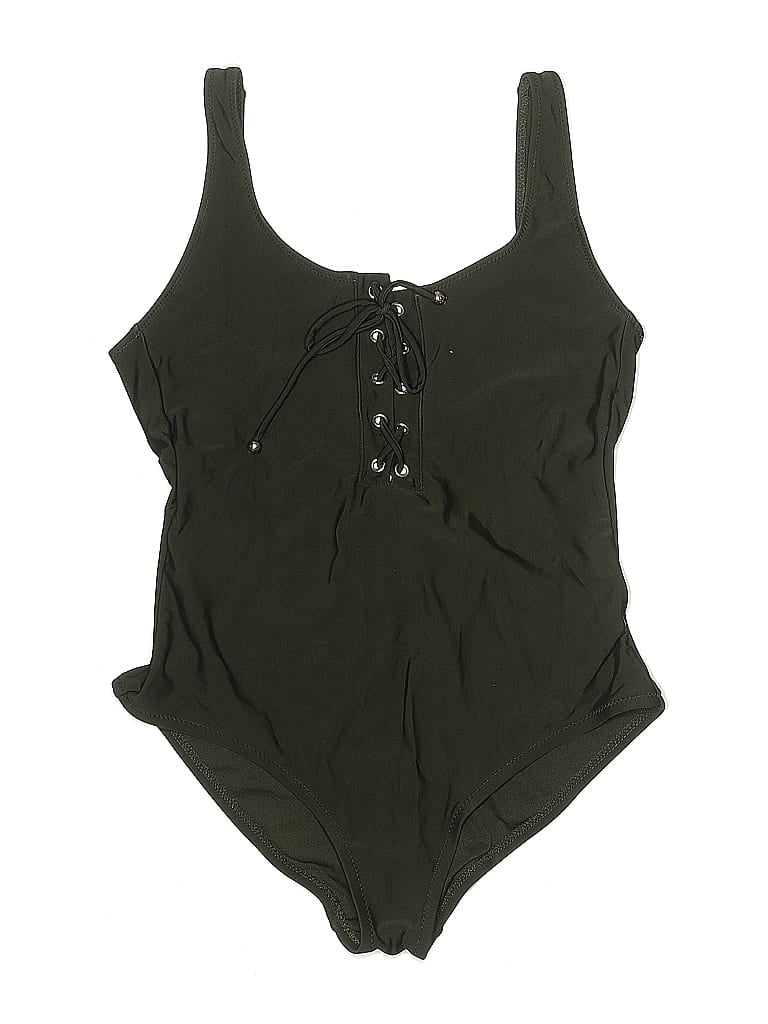 Pre-owned Mossimo One Piece Swimsuit In Green
