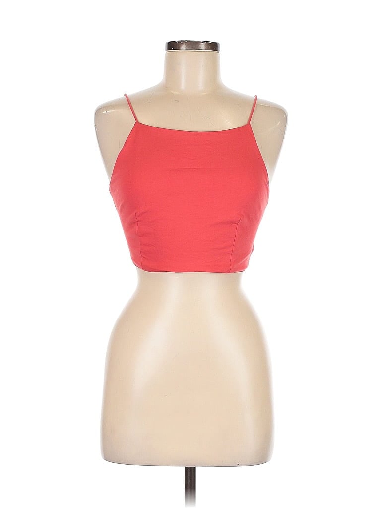 Pre-owned By The Way. Tank Top Red Strapless Neckline Tops