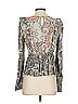 bl^nk 100% Viscose Gray Long Sleeve Blouse Size S - photo 2