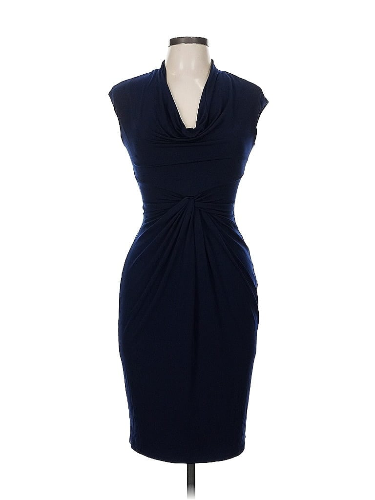 Pre-owned Boston Proper Cocktail Dress In Blue