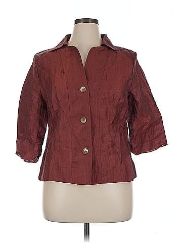 Jones New York Collection 3/4 Sleeve Button-Down Shirt (view 1)