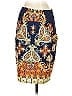 White Mark Print Blue Casual Skirt Size S - photo 2