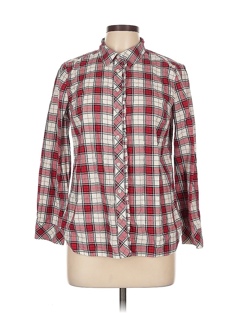 Click to view more detailed imagery on our partner's website Pre-owned Talbots Long Sleeve Button Down Shirt In Red