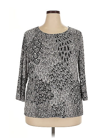 JM Collection 3/4 Sleeve Blouse (view 1)