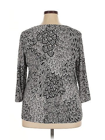 JM Collection 3/4 Sleeve Blouse (view 2)