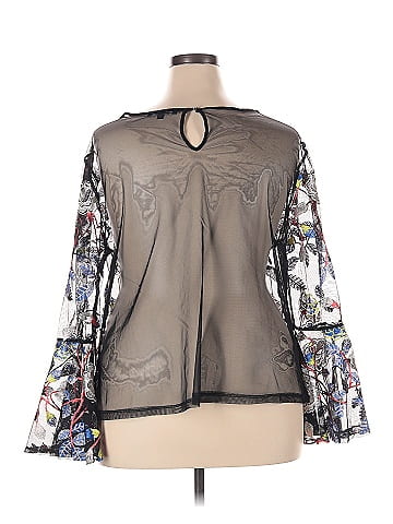 Ups & Down 3/4 Sleeve Blouse (view 2)