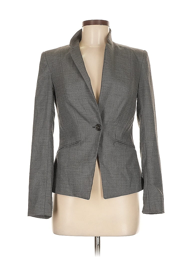 Pre-owned H&m Blazer Jacket In Gray