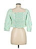 Levi's 100% Polyester Green 3/4 Sleeve Blouse Size M - photo 2