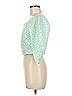 Levi's 100% Polyester Green 3/4 Sleeve Blouse Size M - photo 5