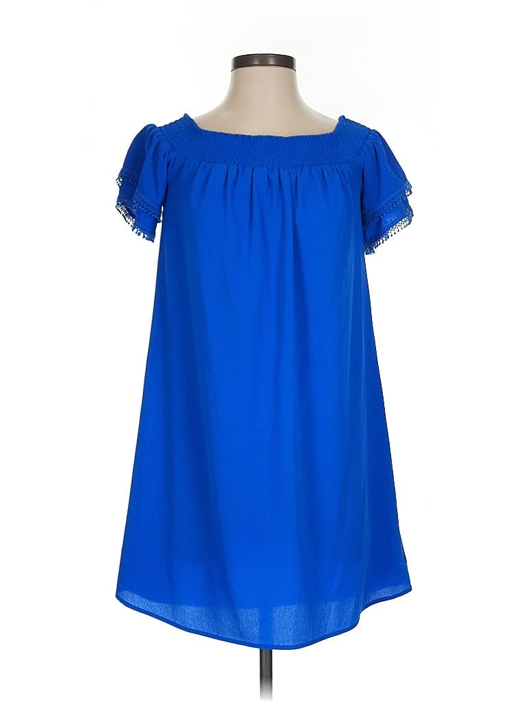 Pre-owned Xhilaration Casual Dress In Blue