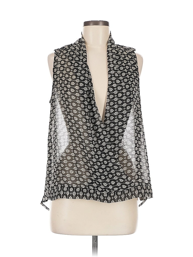 Pre-owned Bobeau Sleeveless Blouse In Black