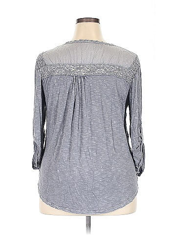 Solitaire 3/4 Sleeve Button-Down Shirt (view 2)