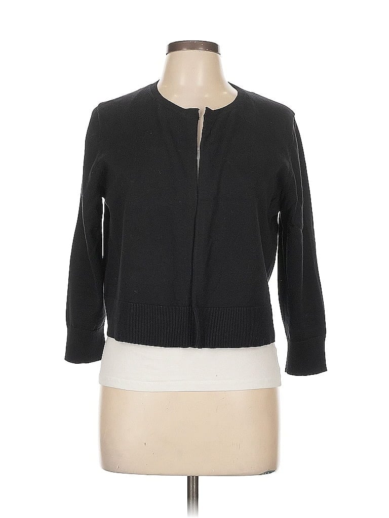Pre-owned Ann Taylor Factory Cardigan Sweater In Black