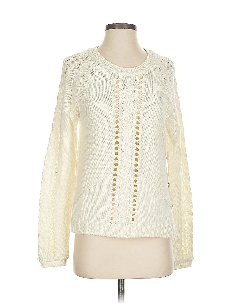 Pre-owned W118 By Walter Baker Wool Pullover Sweater In White