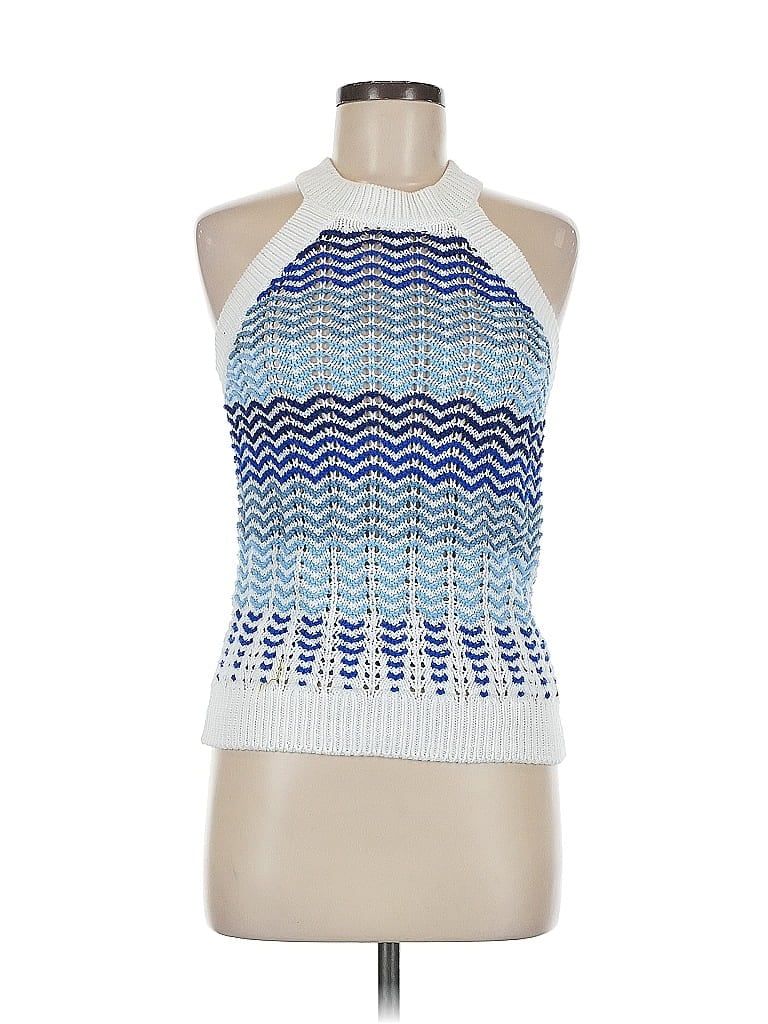 Pre-owned Ann Taylor Loft Sweater Vest In Blue