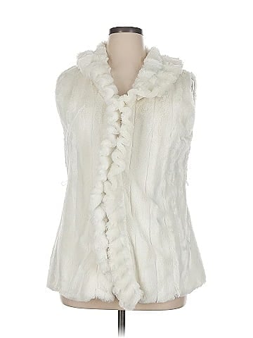 New Directions Faux Fur Vest (view 1)