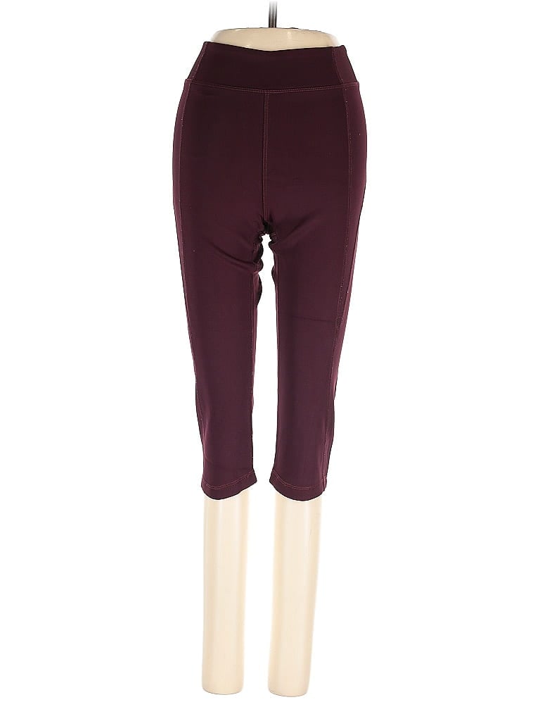 Pre-owned Ivy Park Active Pants In Burgundy
