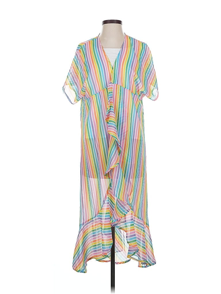 Pre-owned America & Beyond Kimono In Yellow