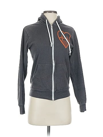 Canvas Zip Up Hoodie (view 1)