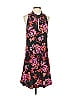 Veronica M. Floral Black Casual Dress Size XS - photo 1