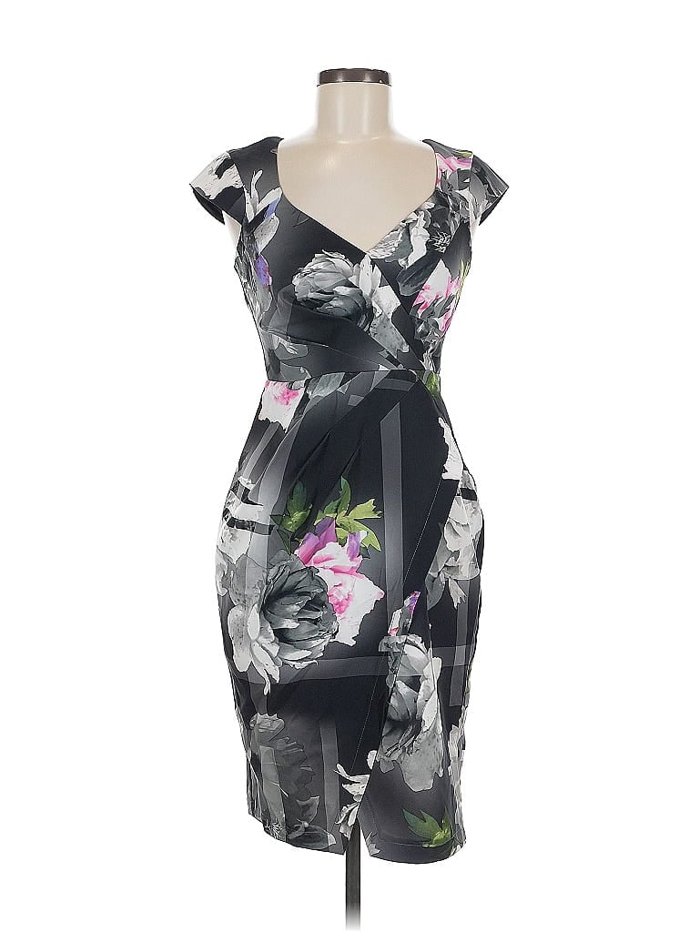 Pre-owned Lipsy London Cocktail Dress In Gray