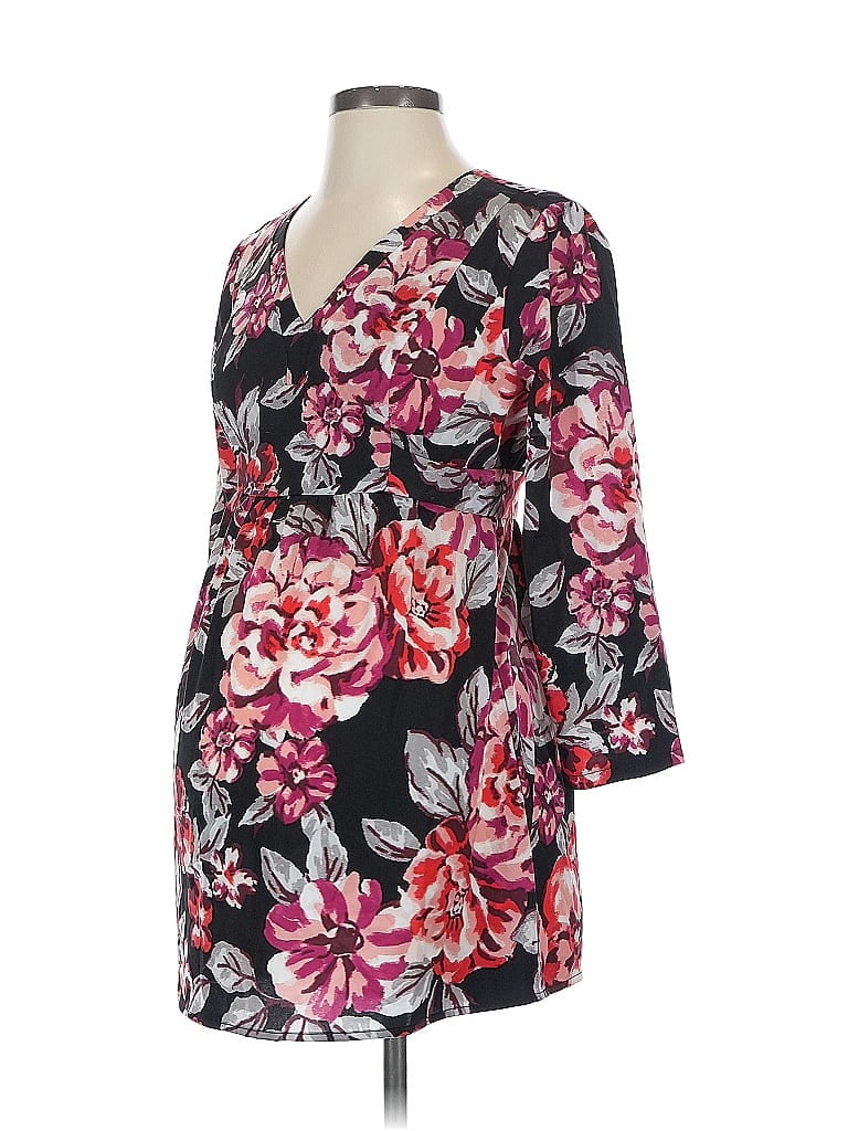 Pre-owned A Pea In The Pod 3/4 Sleeve Blouse In Black