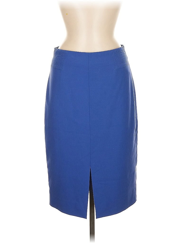 Pre-owned White House Black Market Formal Skirt In Blue