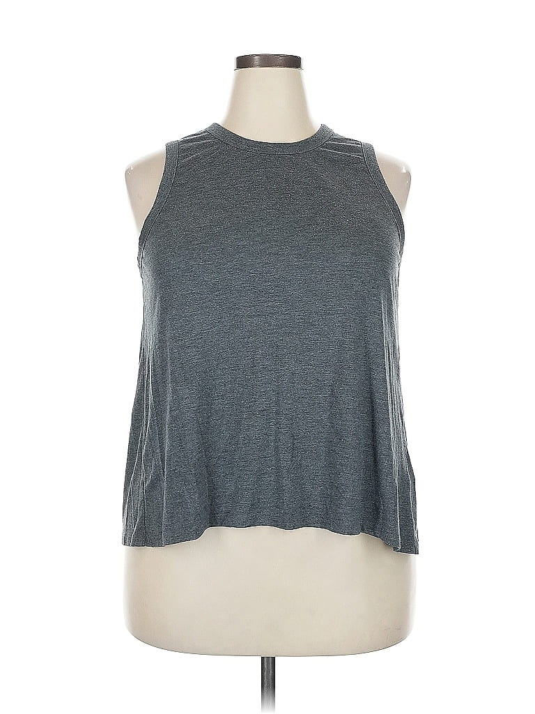 Pre-owned J.crew Factory Store Sleeveless Top Gray Halter Neckline Tops