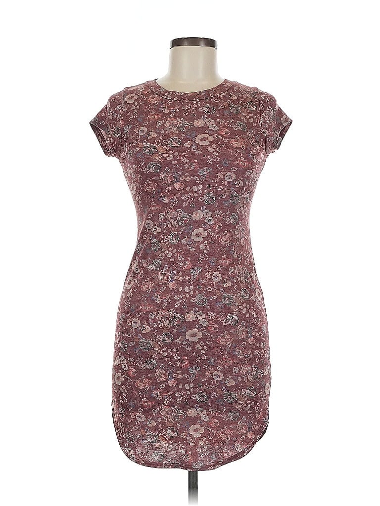 Pre-owned Papaya Casual Dress In Burgundy