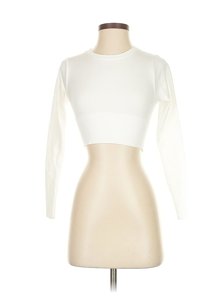 Pre-owned Offline By Aerie Long Sleeve Top Ivory Turtleneck Tops In White