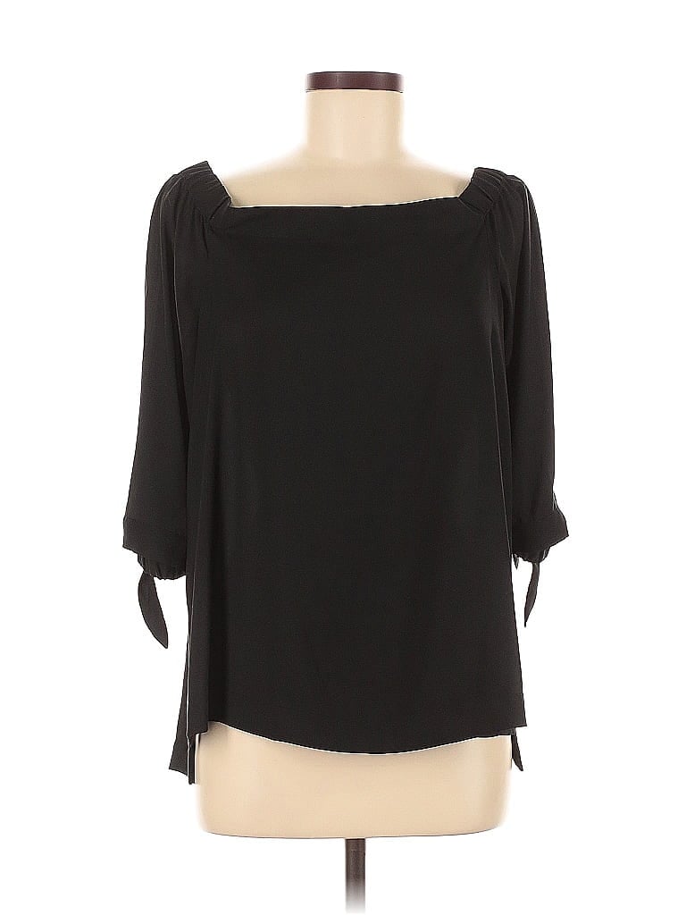 Pre-owned Ann Taylor Loft 3/4 Sleeve T-shirt In Black