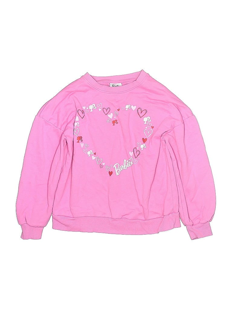 Click to view more detailed imagery on our partner's website Pre-owned Barbie Kids' Sweatshirt In Pink