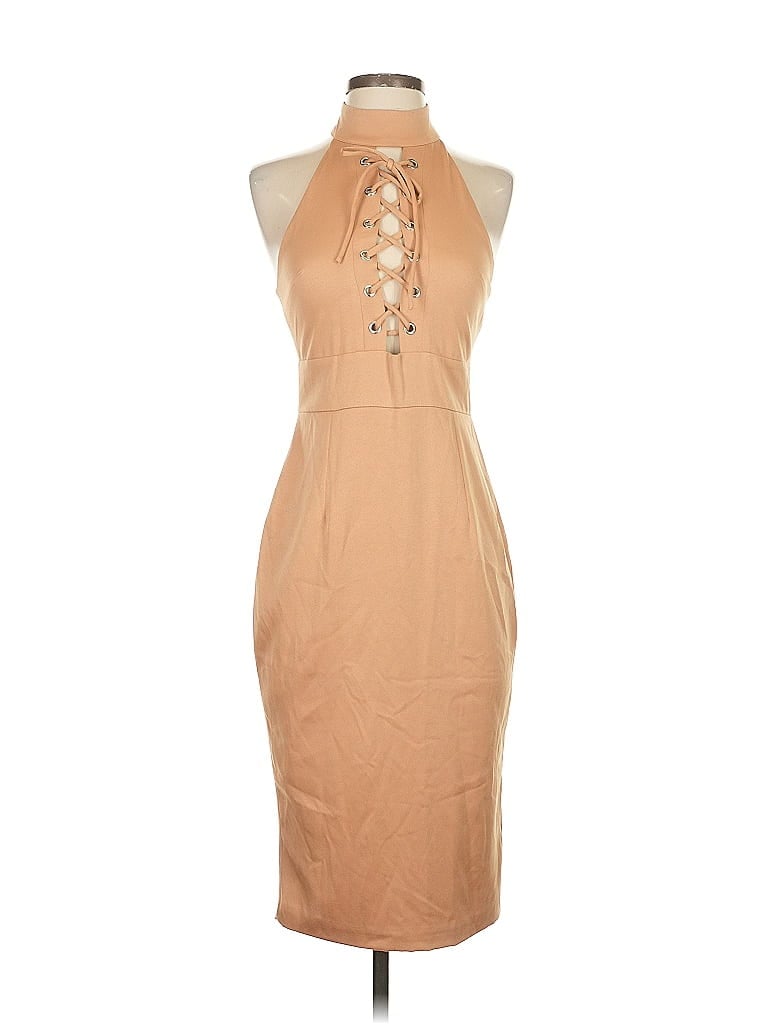 Pre-owned Runaway Cocktail Dress In Brown