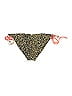 SOFIA Animal Print Green Brown Swimsuit Bottoms Size L - photo 2