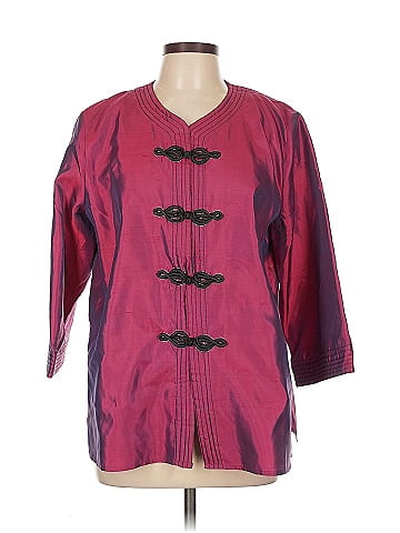 Bob Mackie 3/4 Sleeve Silk Top (view 1)